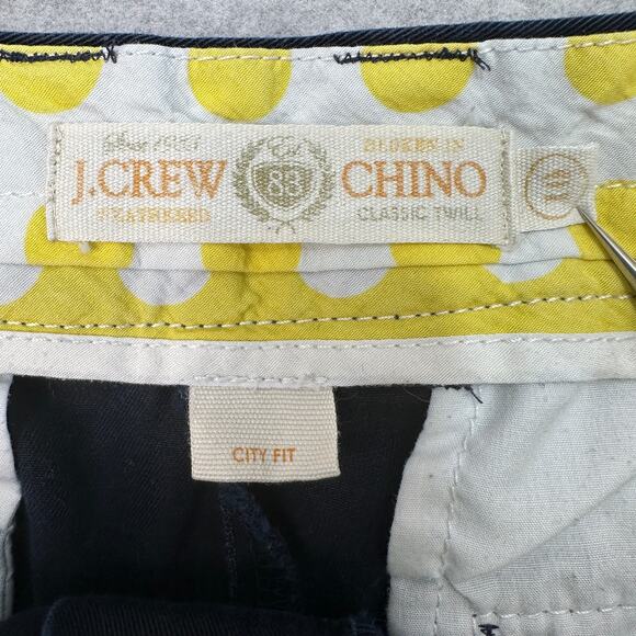 J.Crew Chino Short Womens 10 City Fit Classic Twill Mid-Rise Navy Blue Cotton - Picture 3 of 8